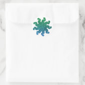 Autocollants Mandala Pailletés Vert & Bleu (Sac)