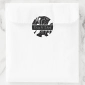 Autocollants mariage damassé Monogram (Sac)