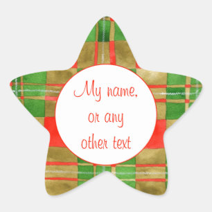 Autocollants mats étoile tartan Mac Gregor