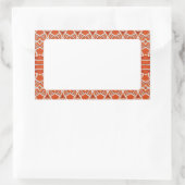 Autocollants mats rectangulaires GINGERBREAD (Sac)