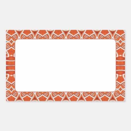 Autocollants mats rectangulaires GINGERBREAD (Devant)