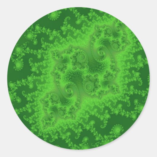 Autocollants Méduse Vert Électrique (Devant)