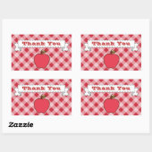 Autocollants Merci Apple (Feuille)