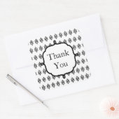 Autocollants Merci Black Lace (Enveloppe)