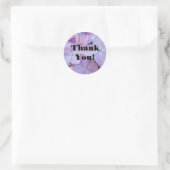 autocollants Merci ! fleurs d'Hydrangea Violette (Sac)