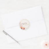 Autocollants 'Merci' floraux (Enveloppe)