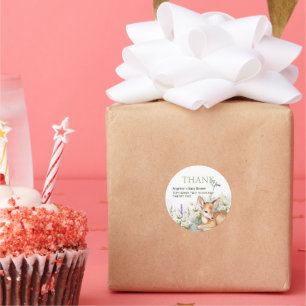 Autocollants merci pour la baby shower.