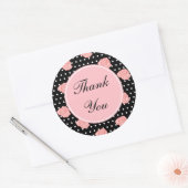 Autocollants Merci Rose Rose (Enveloppe)