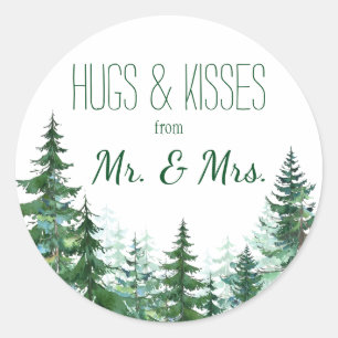 Autocollants Merci Sapin de Noël