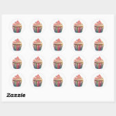 Autocollants Mignon Cupcake (Feuille)