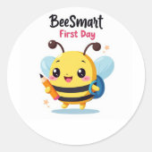 Autocollants mignons Bee‑Smart pour le premier jou (Devant)