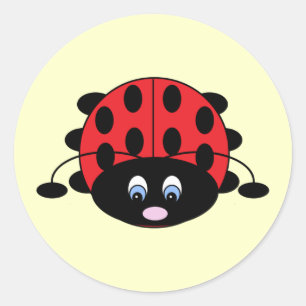 Autocollants mignons de coccinelle