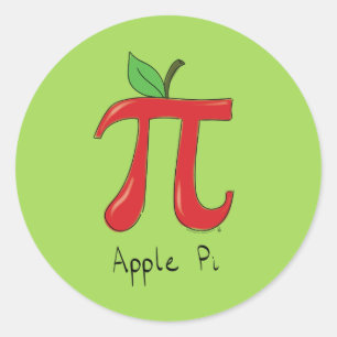 Autocollants mignons de jour des maths pi d'Apple