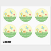 Autocollants mignons de Merci de jardin de (Feuille)