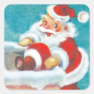 Autocollants mignons de Noël de Père Noël
