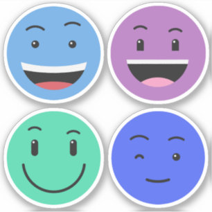 Autocollants mignons Emoticons