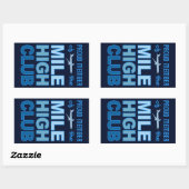 Autocollants Mile High Club (Feuille)