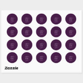 Autocollants Modèles faciles/violet/prune (Feuille)