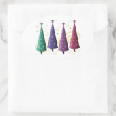 Autocollants modernes de Noël (Sac)