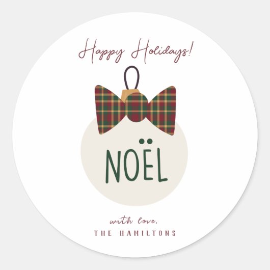 Autocollants modernes de Noël mignons (Devant)