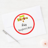 Autocollants modifiables de cuisine de Retro Red (Enveloppe)