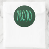 Autocollants mojo vert rond (Sac)
