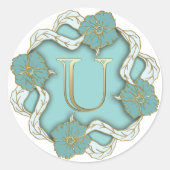 autocollants momogrammes U initiaux (Devant)