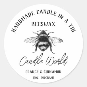 Autocollants - Monde de la bougie en cire d'abeill