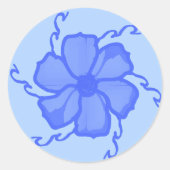Autocollants monochromes FTF en bleu (Devant)