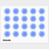 Autocollants monochromes FTF en bleu (Feuille)
