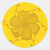 Autocollants monochromes FTF en jaune (Devant)