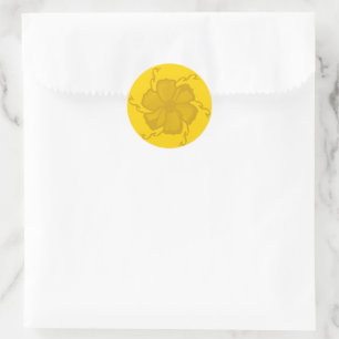 Autocollants monochromes FTF en jaune
