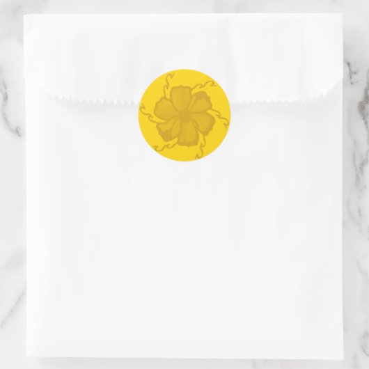 Autocollants monochromes FTF en jaune (Sac)