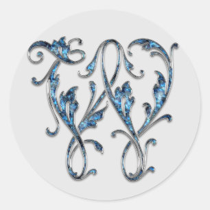 autocollants monogramme