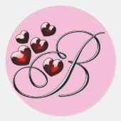 autocollants monogramme B initial (Devant)