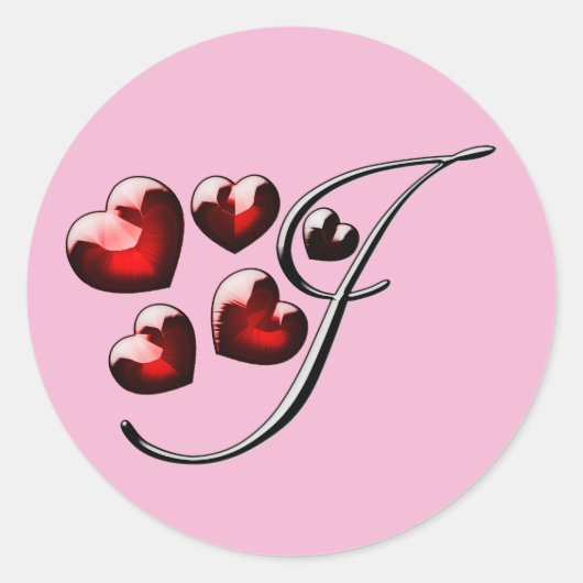 autocollants monogramme initial I (Devant)