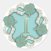 autocollants monogramme initial I (Devant)
