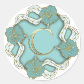 autocollants monogramme initiale C (Devant)