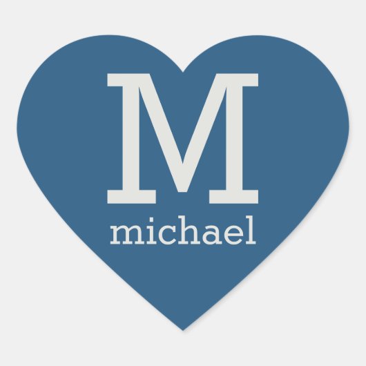 Autocollants Monogramme, Nom et Couleur personnali (Devant)