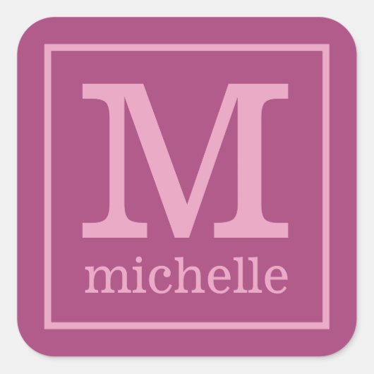 Autocollants Monogrammes et Nom personnalisés (Devant)