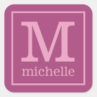 Autocollants Monogrammes et Nom personnalisés