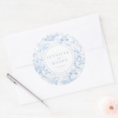 Autocollants monogrammes mariage de la chinoiserie (Enveloppe)