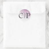 Autocollants Monogrammes Mariages Purple Ombre (Sac)