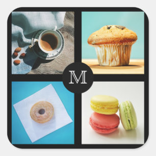 Autocollants monogrammes personnalisés 2