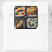 Autocollants monogrammes personnalisés en pied de  (Sac)