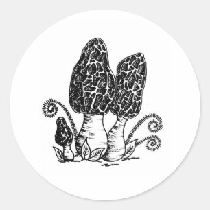 Autocollants Morel Mushroom