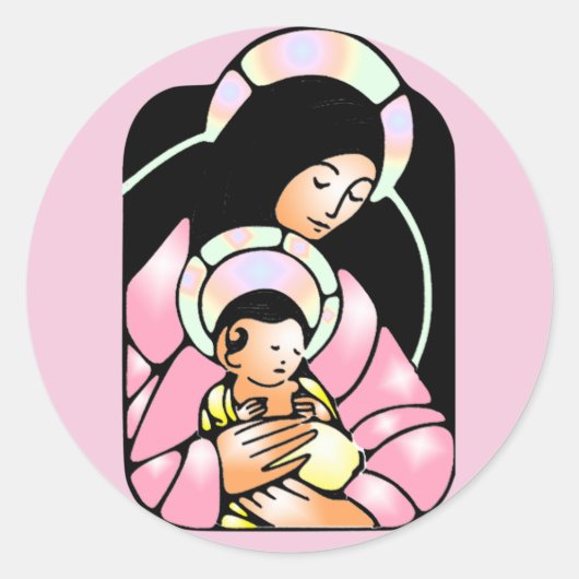 autocollants mosaic vierge marie (Devant)