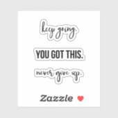 Autocollants Motivation Vinyl Decal (Feuille)