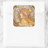 Autocollants Mucha Zodiac Art Nouveau (Sac)