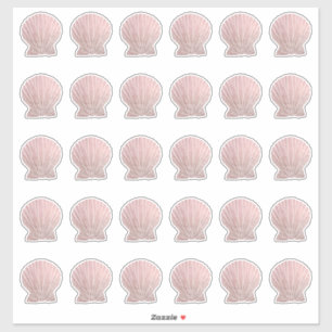 Autocollants multiples Rose Gold Seashell